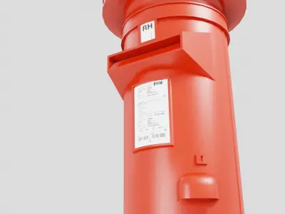 european style mail box 3D model