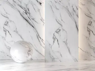 White Marble Decoration 8k PBR Material Texture Drcg 002 Texture