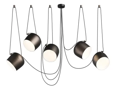727253 Omega Lightstar chandelier hanging 3D model
