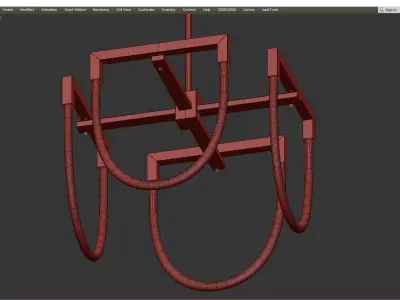 VIVO LED CHANDELIER Low-poly 3D model