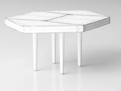 Coffee Table - High Quality Furniture 06 Low-poly 3D model