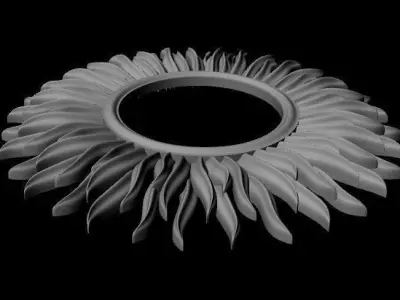 rosette dekor 3D model 18