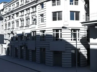 3D City Intersection 3D model