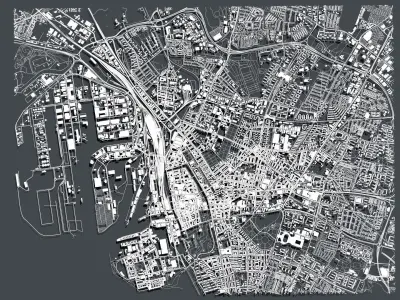 Cityscape Malmo Sweden 3D model
