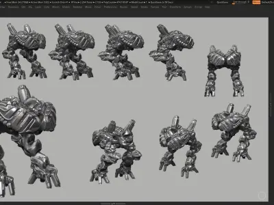 robot battle a02 3d print model  3D print model