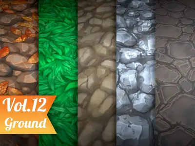 Stylized Ground Vol 12  - Hand Painted Texture Texture