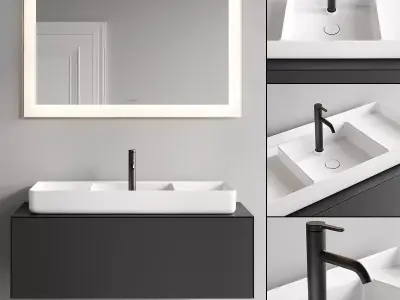Duravit Bento Stark Vanity Unit Set 1 3D model