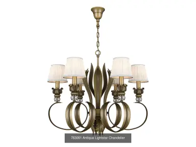 783 Antiqua Lightstar Collection of Classical Lamps 3D Model Pack