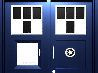 Tardis police box Free low-poly 3D model