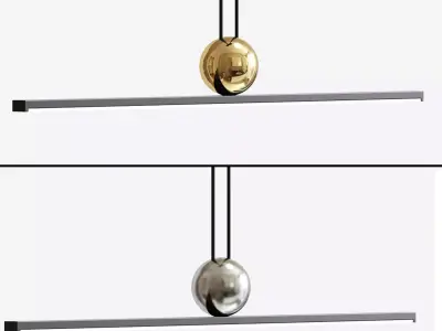 Italamp Regolo Direct Light Metal Pendant Lamp 3D model