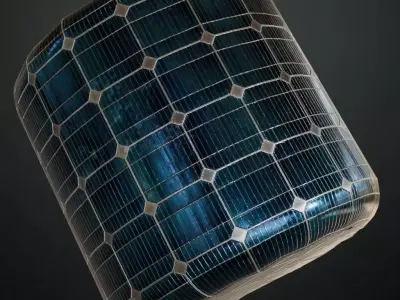 Solar Panel Metal Material PBR Seamless Texture