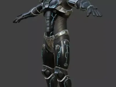 Sci Fi Cyberpunk Spacesuit 3D Model 3D model