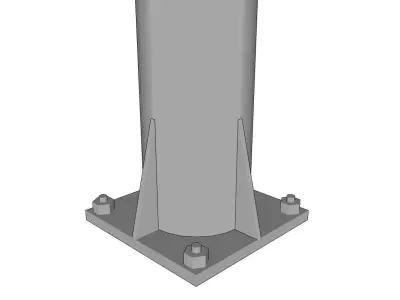 Lamp Post - Light Pole - Light Post - Street Light - Group 10 3D model