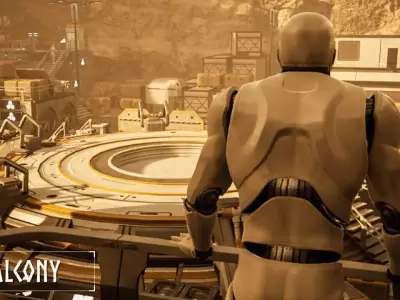 Modular Sci Fi Outpost Low-poly 3D model