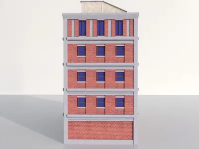 city building Low-poly 3D model purchase