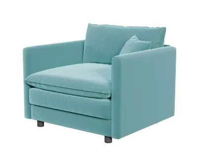 Modern Cozy Armchair 3D model