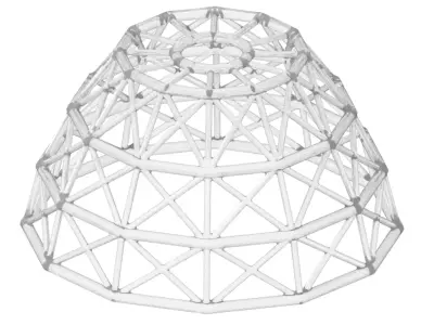 Transparent Premium Dome Structure 3D model