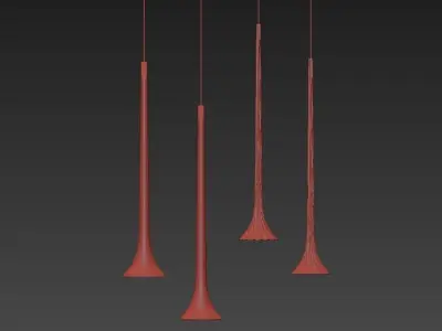 SISSI lamp with shade 3D model