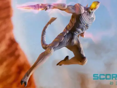 Low Poly - Cyborg Zodiac Theme - Scorpio Low-poly 3D model