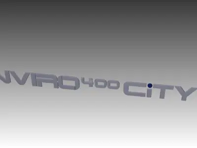 ADL Enviro 400 City Logo Low-poly 3D model