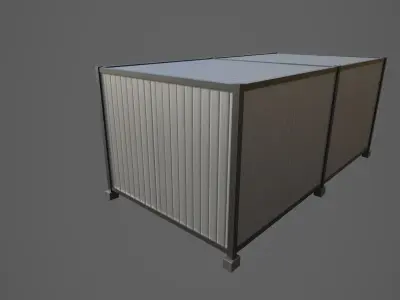 Container box Low-poly 3D model
