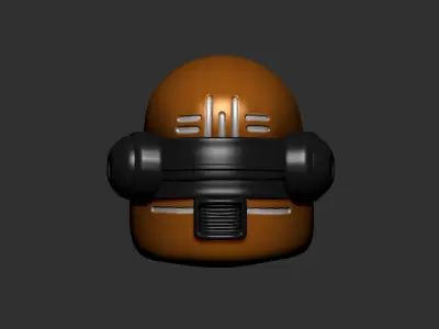 helmet high poly sculpt 3d printable ver 7 3D model 3D model 67