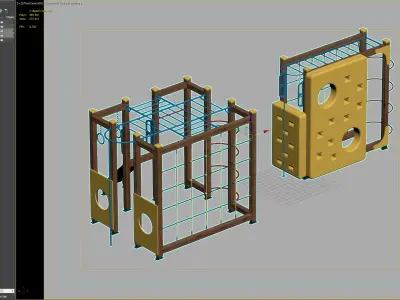 Modular Climbing Cube with Interactive Panels 3D model