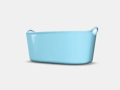 TORKIS laundry basket flexible Low-poly 3D model