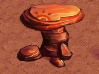 Desert - Mountain - Wind Stone 10 3D model