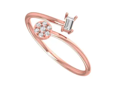 Women Light Weight Band Ring 3D print model