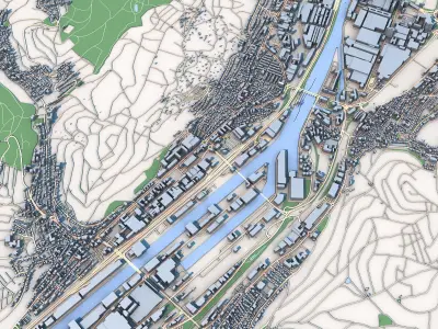 Stuttgart City Germany 3D model