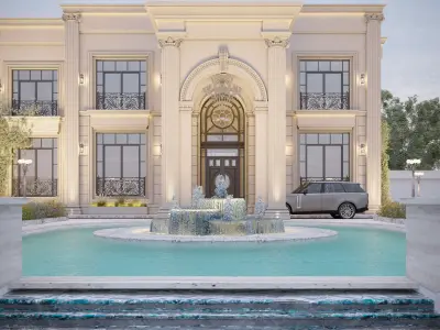 EXTERIOR CLASSIC VILLA 3D model