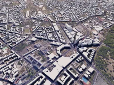 Berlin Low-poly 3D model