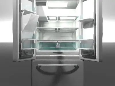 Refrigerator French Door 3D model