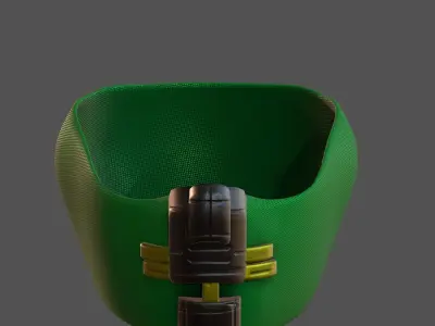 Gas mask helmet 3d model scifi Low-poly  Low-poly 3D model 313
