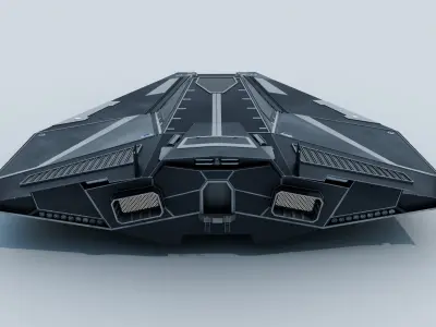  Futuristic Spaceship 01 