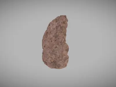 Porous Igneous Rock Low-poly 3D model