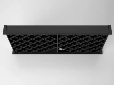 Book Shelf - Art Deco GreyBlack Design 3D model