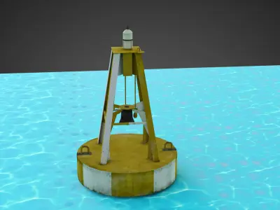 Sea Buoy  Low-poly 3D model