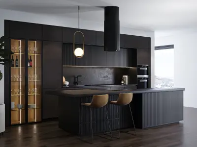 Modern kitchen 7 3D model