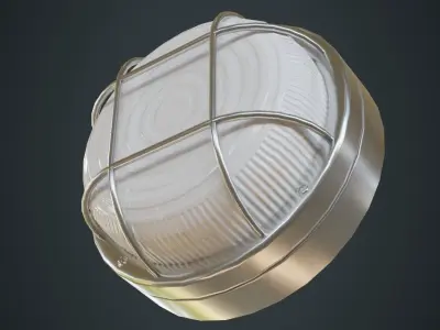 Bulkhead Light 2B Low-poly 3D model
