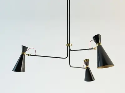 Simone Suspension Lamp 3D model