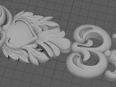 dekor ornate ornament 3D model 2