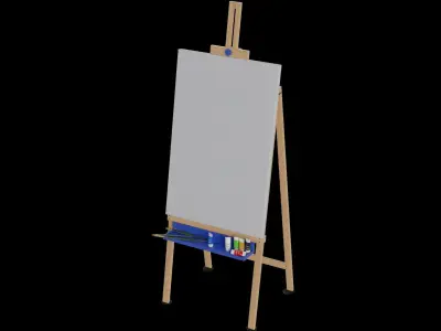 Creative and interactive toys Artistic Easel Set 3D model