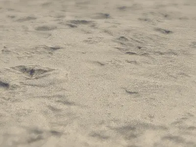 Ultra realistic Beach sand geometry 3 3D model
