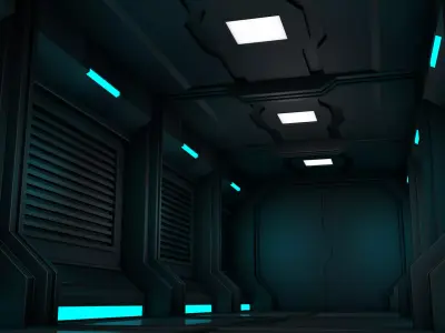 Sci Fi Corridor 3D model
