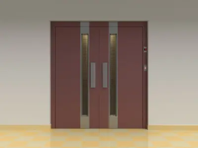 Vintage cargo elevator model 3D model