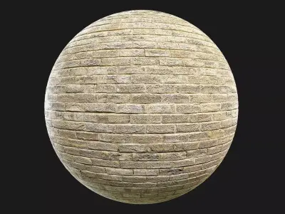 Light Yellow Brick Wall Texture