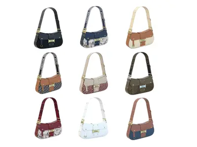 Dior Street Chic Bag 3D Model Pack