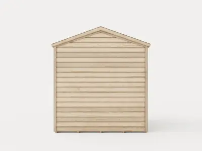 Shiplap Garden Shed Low-poly 3D model